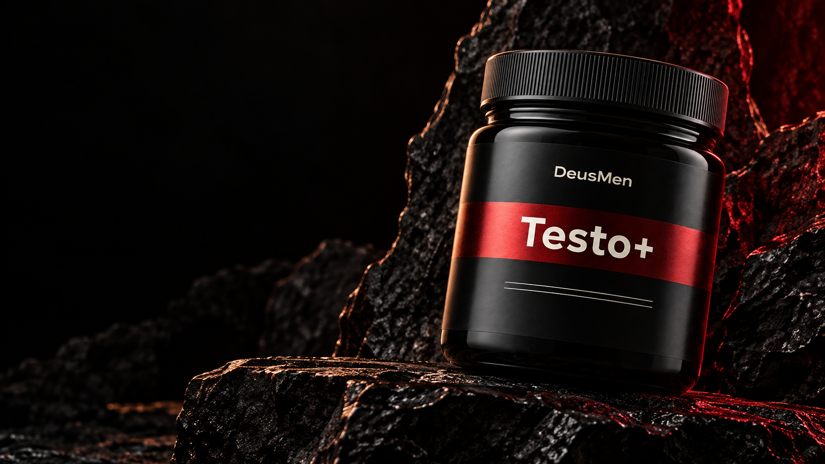 Deusmen Testo+ on dark stone
