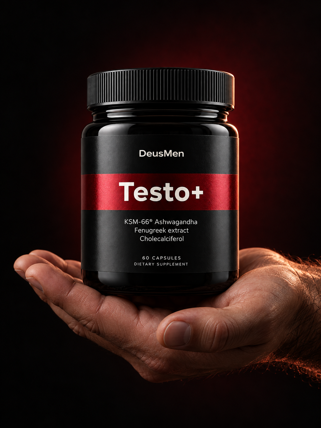 Testo+ held in an open palm